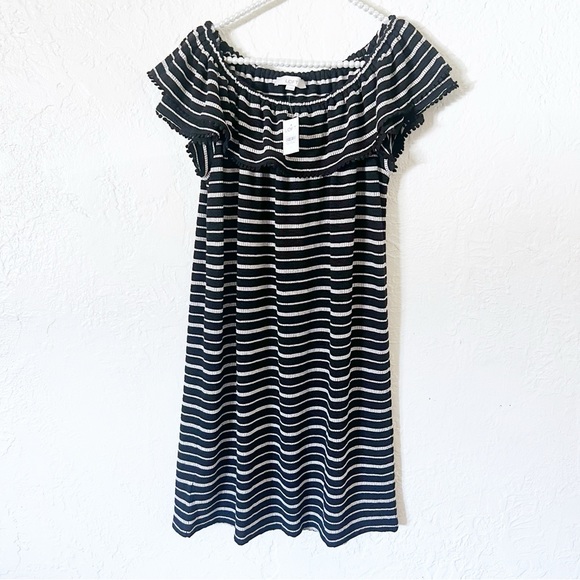 LOFT Dresses & Skirts - NWT LOFT Stripe Off Shoulder Dress